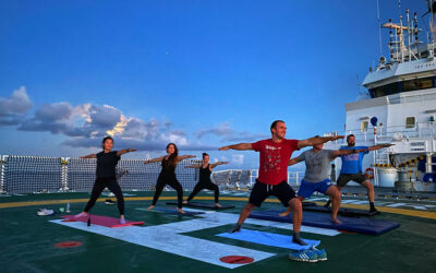 Yoga on the Helideck